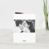 Carte De Remerciements Crest jardin | Rustic Kraft Floral Mariage Photo (Dos)