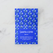 Carte De Remerciements Crocus bleus avec cadre blanc (Intérieur)