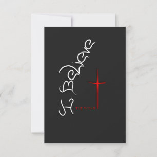 Carte De Remerciements Croire en la Parole de Dieu