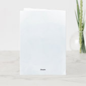 carte de remerciements croisée bleue (Dos)