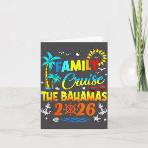 Carte De Remerciements Croisière familiale aux Bahamas Été 2026 Vacances