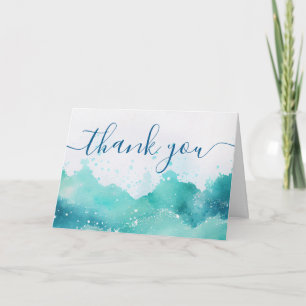 Carte De Remerciements Croisière Océanique Aquarelle Équipage du Bateau R