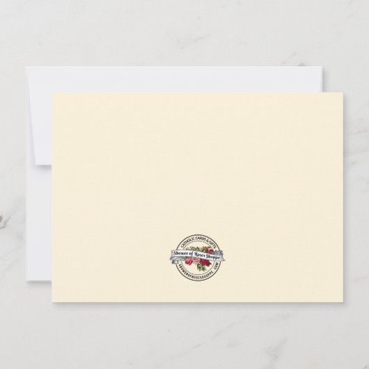 Carte De Remerciements Croix celtique Fleurs Condolence Sympathie (Dos)