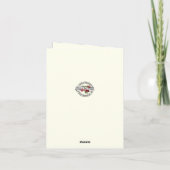 Carte De Remerciements Croix Celtique irlandaise catholique shamrock (Dos)