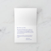 Carte De Remerciements Croix d'or et Mariage catholique de Chalice (Intérieur)