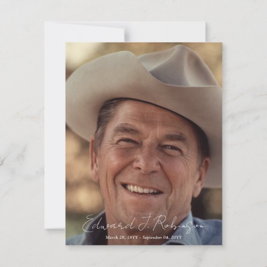 Carte De Remerciements Croix en bois & Eucalyptus Sympathie de verdure (Dos)