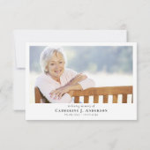 Carte De Remerciements Croix florale Sympathy Funeral Memorial (Dos)