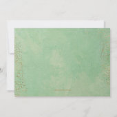 Carte De Remerciements Croix photo de la première communion Eucalyptus (Dos)