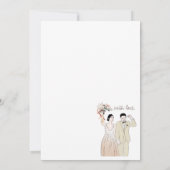 Carte de remerciements croquis coeur (Dos)