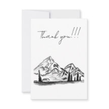 croquis noir et blanc de Montagnes