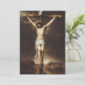 Carte De Remerciements Crucifixion par Bartolome Esteban Murillo (Debout devant)