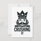 Carte De Remerciements Cruser Il Drôle Noir Casse-Noisette (Devant)