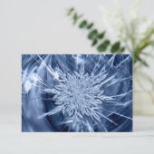 Carte De Remerciements Crystal de Snowflake (Debout devant)