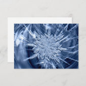 Carte De Remerciements Crystal de Snowflake (Devant / Derrière)