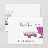 Carte de remerciements Crystal Punch Bowl (Devant / Derrière)