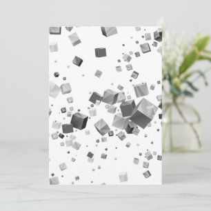 Carte De Remerciements Cubes colorés 3