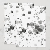 Carte De Remerciements Cubes colorés 3 (Devant / Derrière)