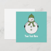 Carte De Remerciements Cuisine de neige froide (Devant / Derrière)