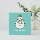 Carte De Remerciements Cuisine de neige froide (Debout devant)