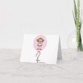 Carte De Remerciements Cupcake Monkey (Dos)