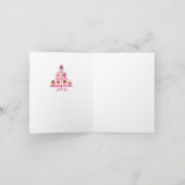 Carte De Remerciements Cupcakes sur socle (Brown/crème) (Intérieur)