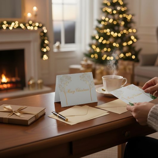 Carte De Remerciements Custom Color Christmas Card