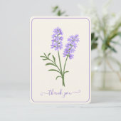 Carte De Remerciements Custom Funeral Thank You Card (Debout devant)