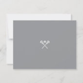 Carte De Remerciements Custom Lacrosse Note Card  (Dos)