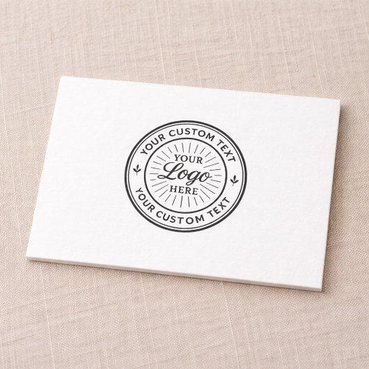 Carte De Remerciements Custom Logo Personalized Business Branding Seal
