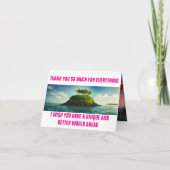 Carte de remerciements - Customisé avec la Protect (Devant)