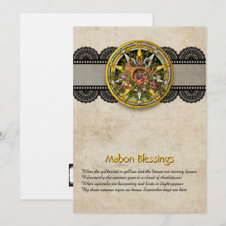 Carte De Remerciements Customizable Mabon Autumn Equinox Greeting Card