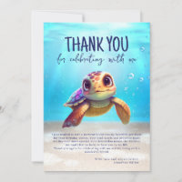 Cute Aquarelle Tortue Photo Anniversaire