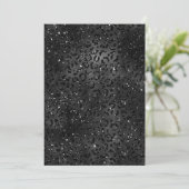 Carte De Remerciements Cute Black Cheetah Leopard Motif d'impression (Debout devant)