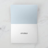 Carte De Remerciements Cute Boston Terrier Birthday Card  (Intérieur)