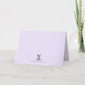 Carte De Remerciements Cute Boston Terrier Birthday Card  (Dos)