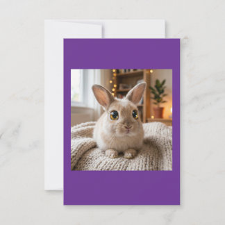 Carte De Remerciements Cute bunny card