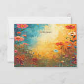 Carte De Remerciements Cute Cat Giraffe Thank You Card (Dos)