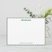 Cute Checkerboard rose Vert 21e fête d'anniversair