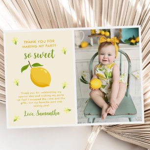 Carte De Remerciements Cute Citrus Citrus Anniversaire Photo