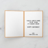 Carte De Remerciements Cute Drôle Carotte Blague Papa Joyeux Anniversaire (Intérieur)