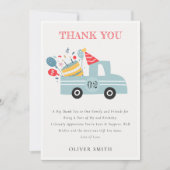 Carte De Remerciements Cute Dusky Blue N'importe quel âge Anniversaire Fê (Devant)