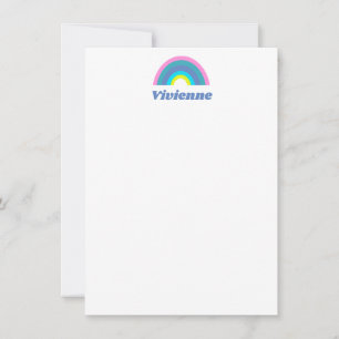Carte De Remerciements Cute et coloré géométrique arc-en-ciel personnalis