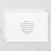 Carte De Remerciements Cute Furry Fox sur Blue Grunge Arrière - plan (Dos)