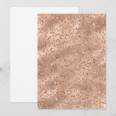 Carte De Remerciements Cute Gold Cheetah Leopard Motif d'impression (Devant / Derrière)