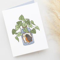 Cute Houseplant en bouteille vierge illustrée