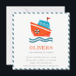 Carte De Remerciements Cute Kids Nautical Boat N'Importe Quel Âge Anniver<br><div class="desc">Si vous avez besoin d'une personnalisation supplémentaire,  n'hésitez pas à m'envoyer un message sur yellowfebstudio@gmail.com .</div>