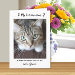 Carte De Remerciements Cute Kitten Vétérinaire Animaux de compagnie Chat<br><div class="desc">Dites "Merci" à votre merveilleux vétérinaire avec un mignon carte photo de animal de compagnie personnalisé du chat! "À mon vétérinaire... Merci de m'avoir pris en charge !" Personnalisez-vous avec le nom et la photo préférée du chat chien ou animal de compagnie. Personnalisez l'intérieur avec votre message spécial ou supprimez...</div>