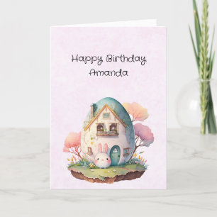 Carte De Remerciements Cute Lapin Lapin Japonais Style Kawaii Anniversair