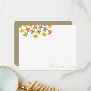 Carte De Remerciements Cute Pastel Daisies Pop Fleurs Chic Nouveau bébé F