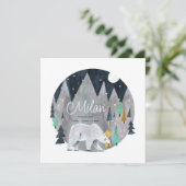 Carte De Remerciements Cute Petite Ours Polaire (Debout devant)